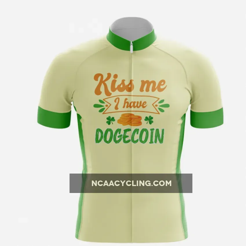 Kiss Me I Have Dogecoin Bicycle Jersey