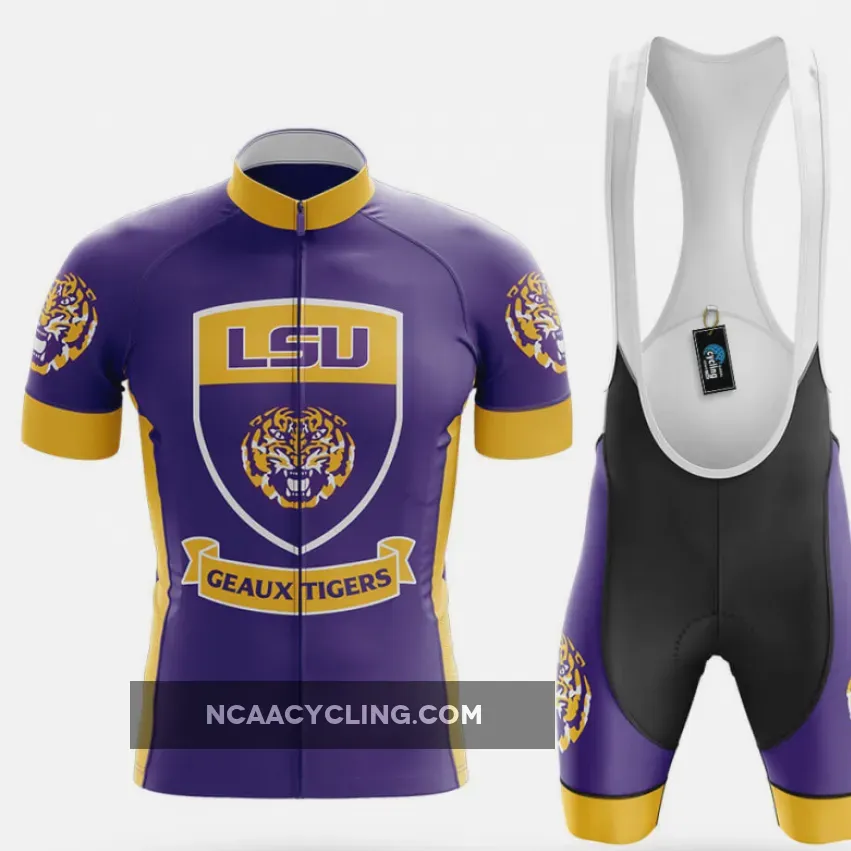 LSU Tigers Shield Cycling Kit Full Set
