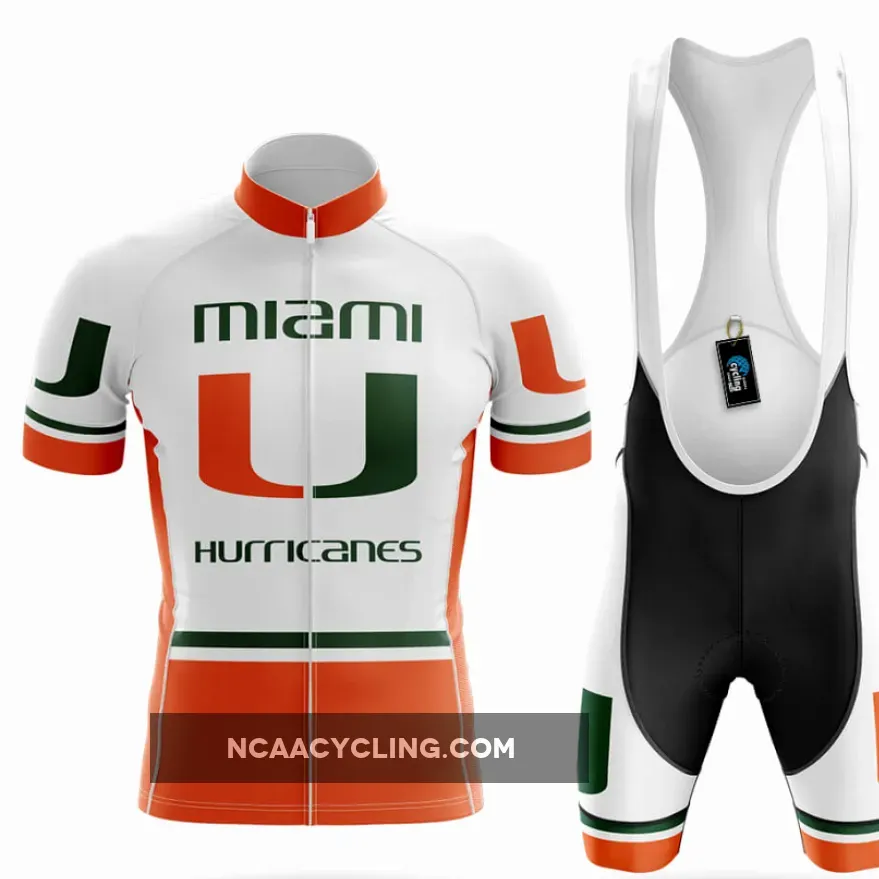 Miami Hurricanes Cycling Kit Full Set