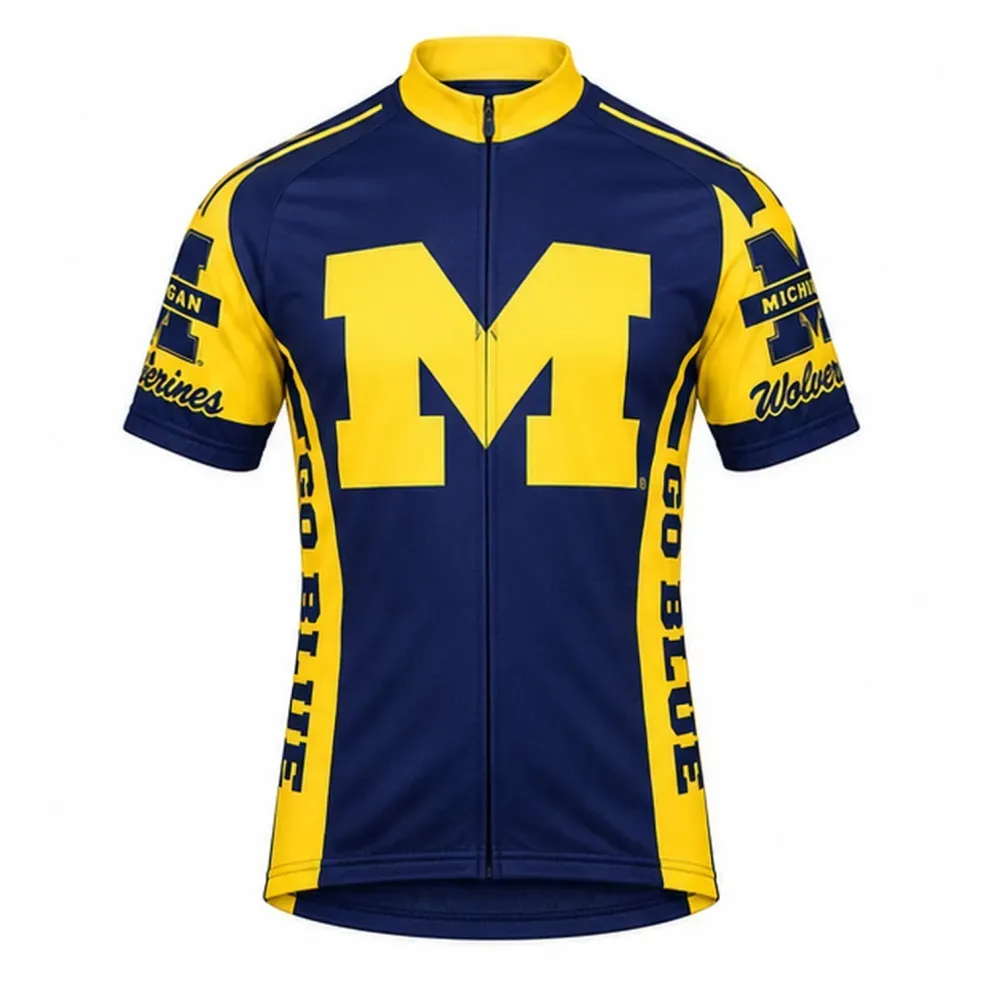 Michigan University Wolverines Cycling Jersey