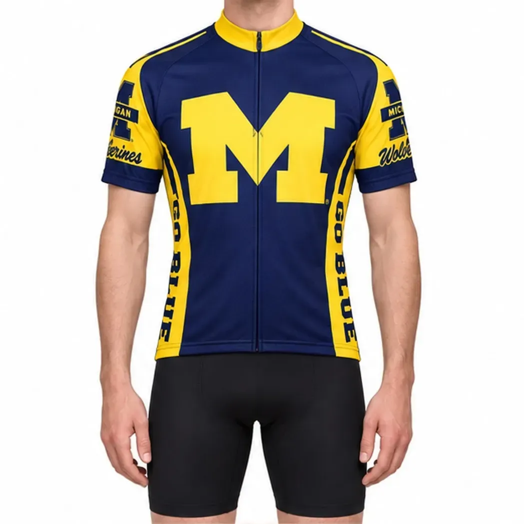 Michigan University Wolverines Cycling Jersey Michigan University Wolverines Cycling Jersey