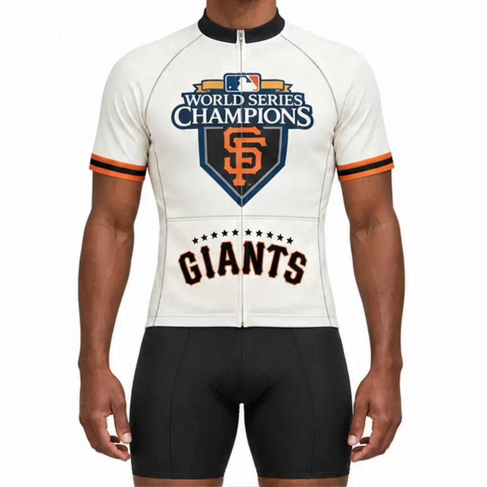 MLB San Francisco Giants 2010 world series champions Cycling Jersey MLB San Francisco Giants 2010 world series champions Cycling Jersey