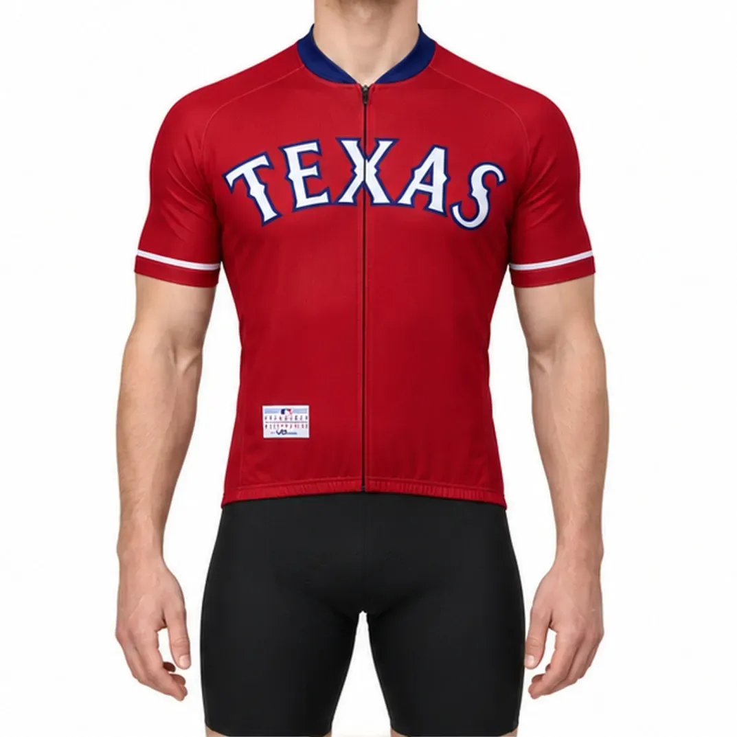 MLB Texas Rangers Cycling Jersey MLB Texas Rangers Cycling Jersey