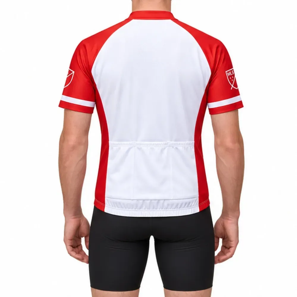 MLS San Jose Earthquakes Short Sleeve Cycling Jersey White/Red MLS San Jose Earthquakes Short Sleeve Cycling Jersey White/Red