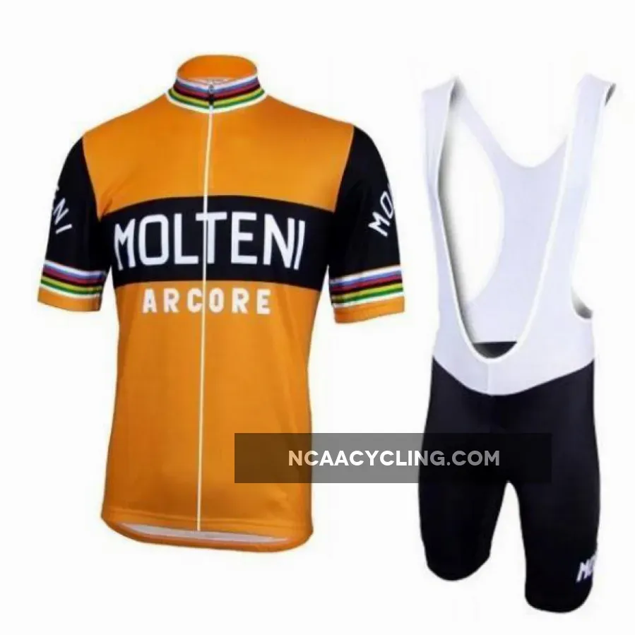 Molteni Orange Cycling Jersey & Shorts Set