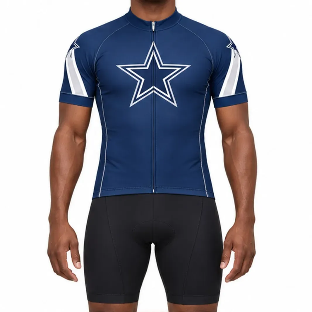 NFL Dallas Cowboys home short sleeve cycling jersey NFL Dallas Cowboys home short sleeve cycling jersey