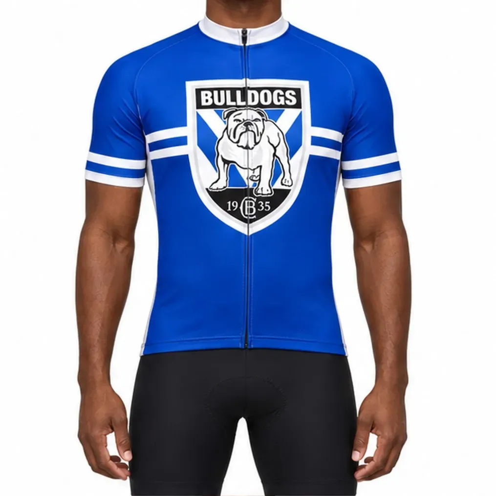NRL Canterbury-Bankstown Bulldogs Short Sleeve Cycling Jersey NRL Canterbury-Bankstown Bulldogs Short Sleeve Cycling Jersey