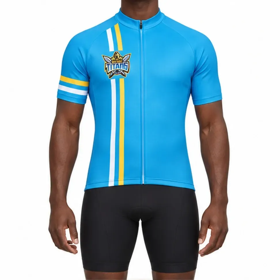 NRL Gold Coast Titans Short Sleeve Cycling Jersey NRL Gold Coast Titans Short Sleeve Cycling Jersey