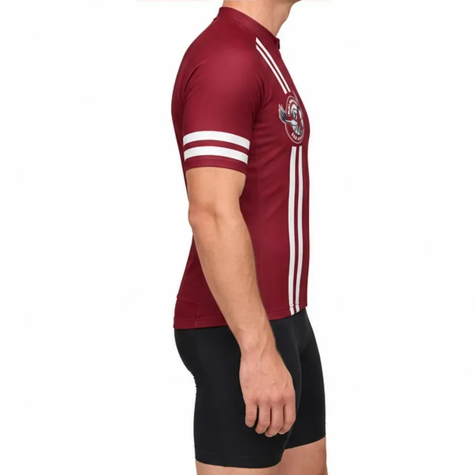 NRL Manly-Warringah Sea Eagles Short Sleeve Cycling Jersey NRL Manly-Warringah Sea Eagles Short Sleeve Cycling Jersey