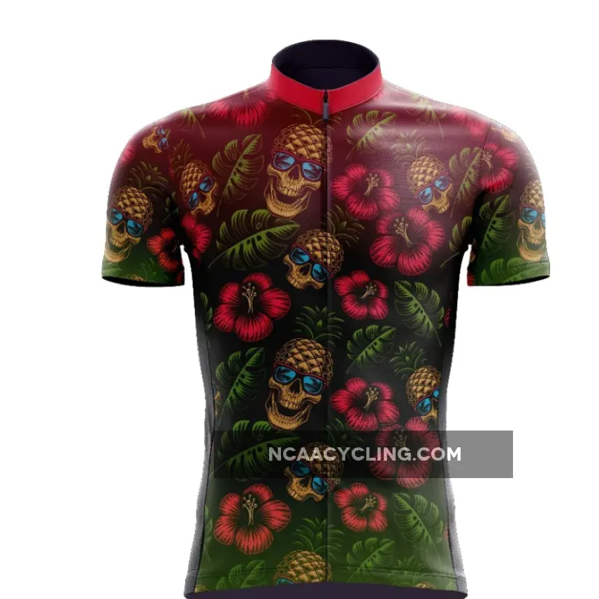 Pineapple Skull Hawaiian Cycling Jersey
