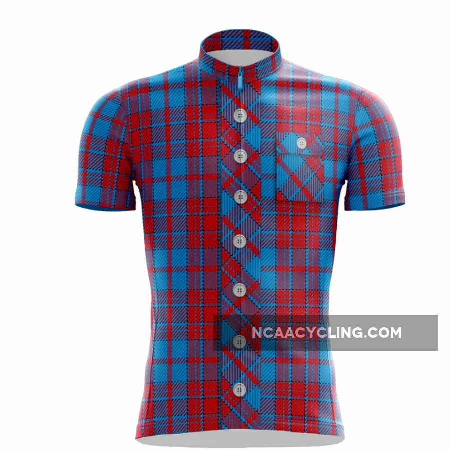 Red & Blue Lumberjack Cycling Jersey
