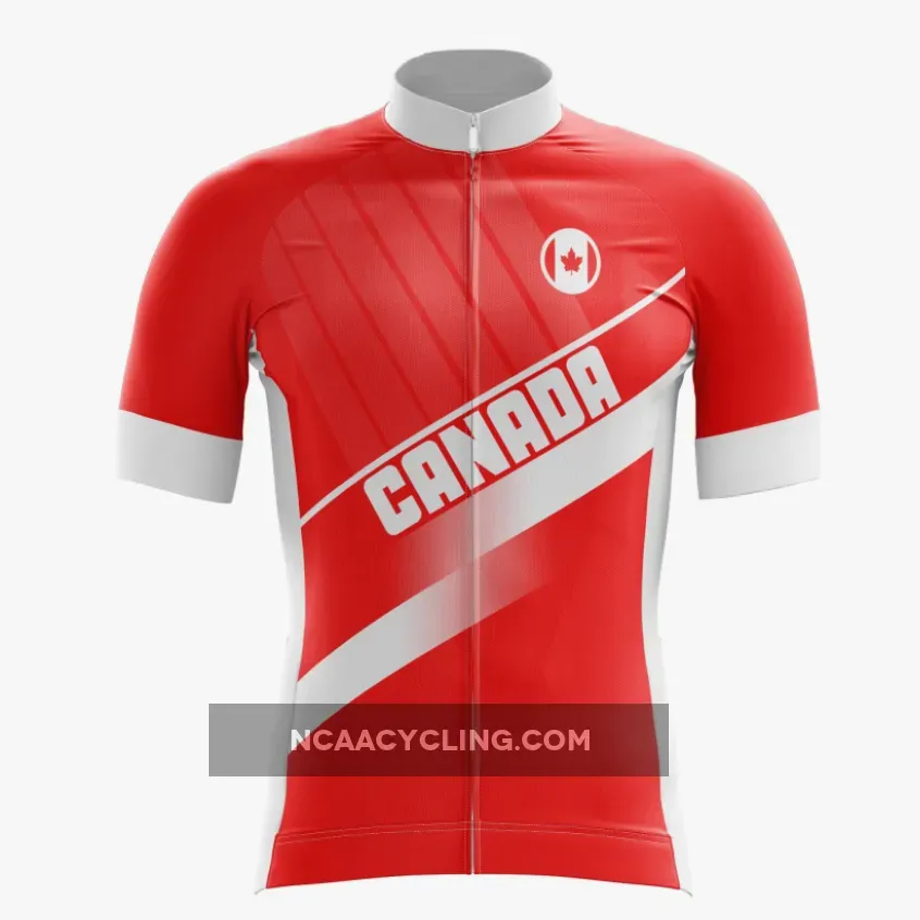 Red Canada Cycling Jersey