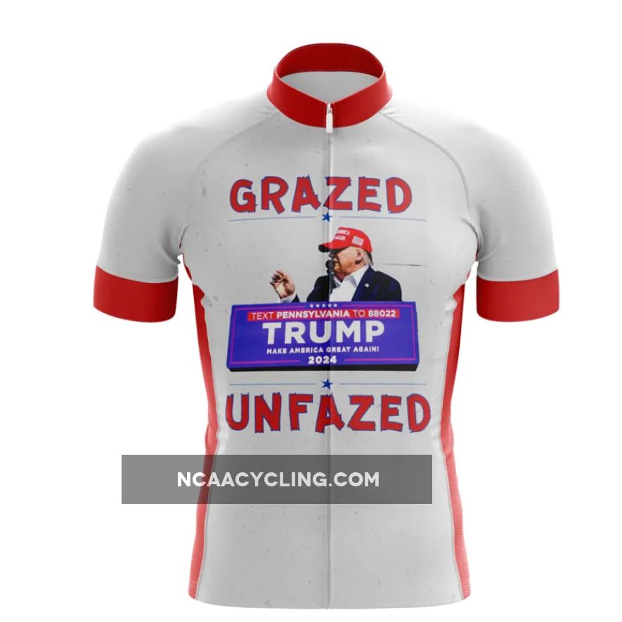 Unfazed Cycling Jersey: Trump's Gritty Moment on Wheels