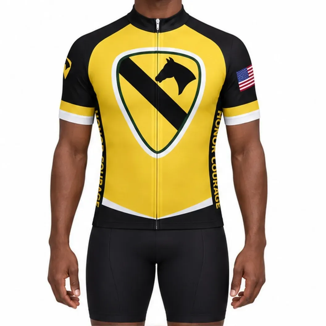 US Army Unit 1st Cavalry Division Cycling Jersey US Army Unit 1st Cavalry Division Cycling Jersey