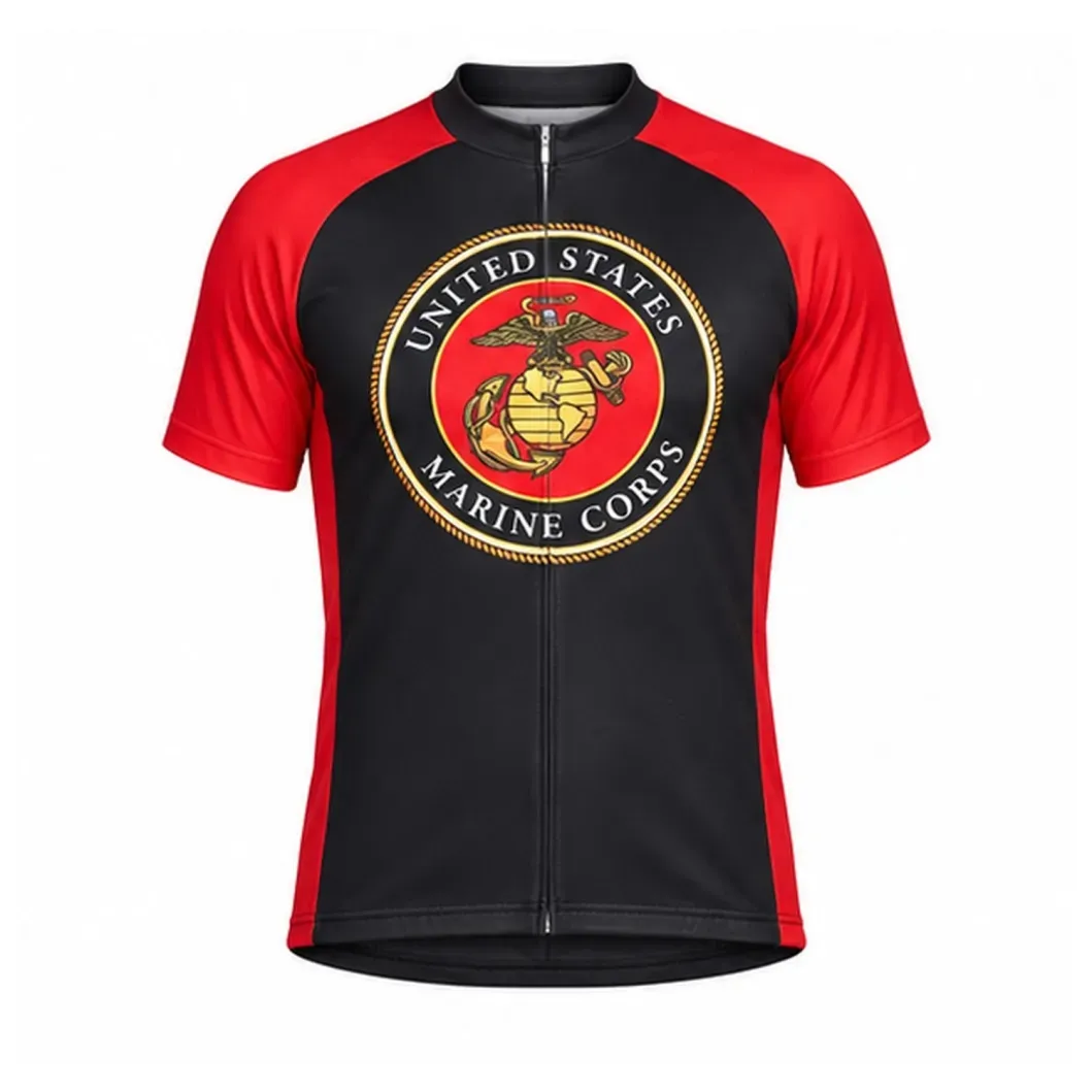 US United States Marine Corps Short Sleeve Cycling Jersey