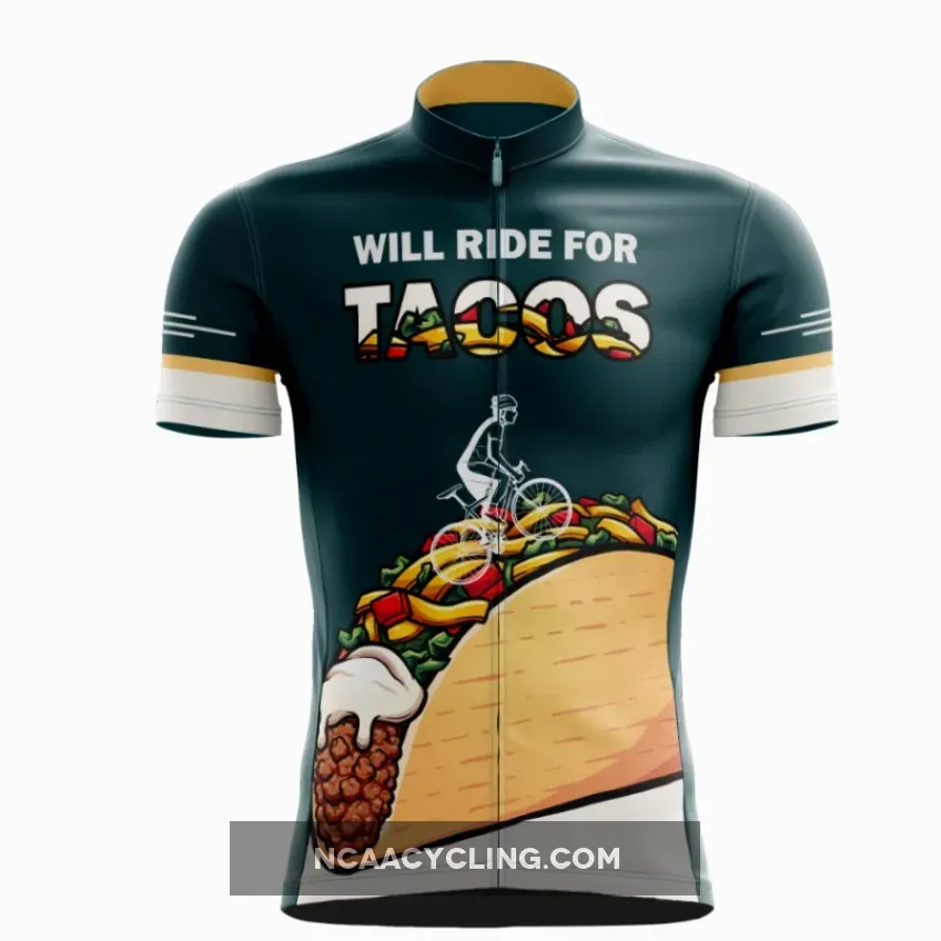 Will Ride For Tacos Cycling Jersey